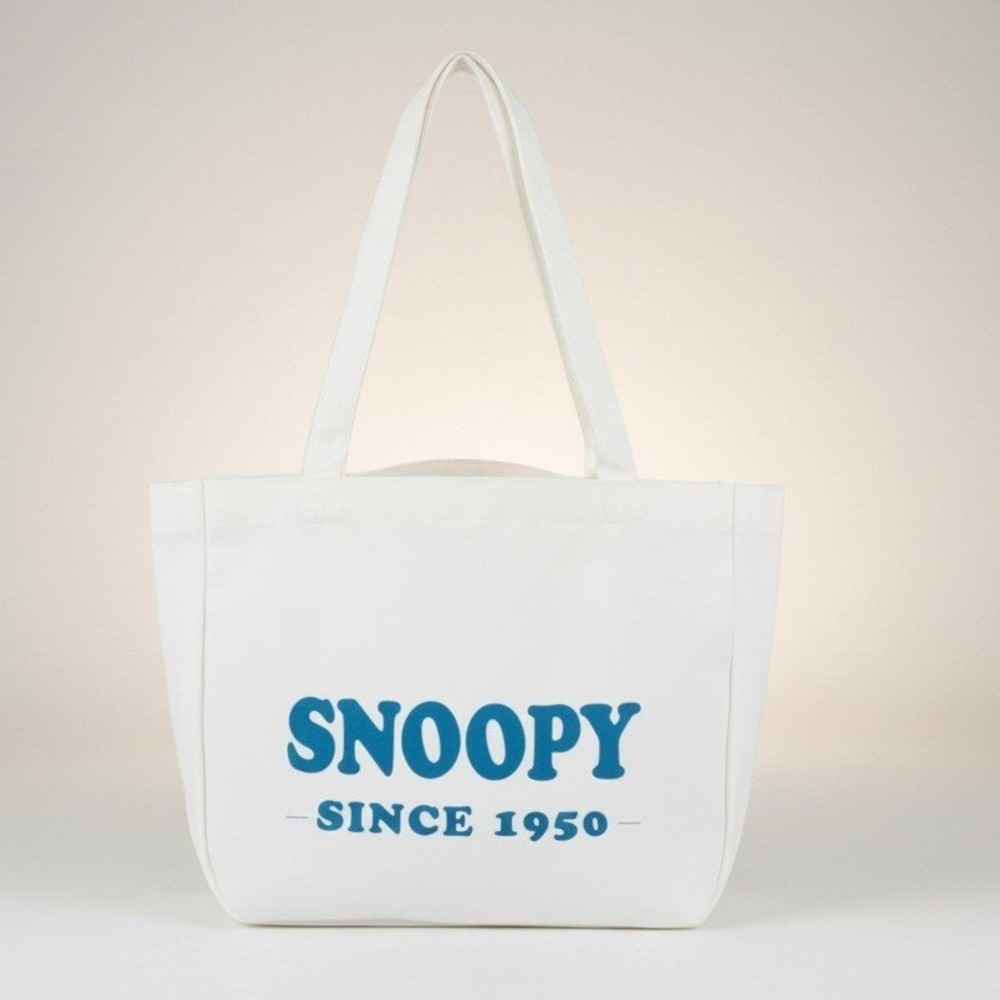 Peanuts‎ Snoopy Woodstock Tote Bag Canvas From Japan Comics Retro NWT - Picture 3 of 9